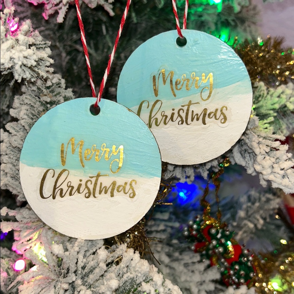 Merry Christmas Handpainted Set